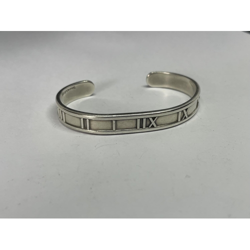 617 - A SILVER BANGLE