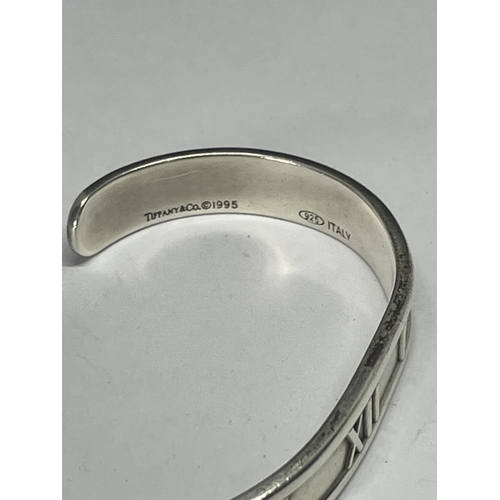 617 - A SILVER BANGLE