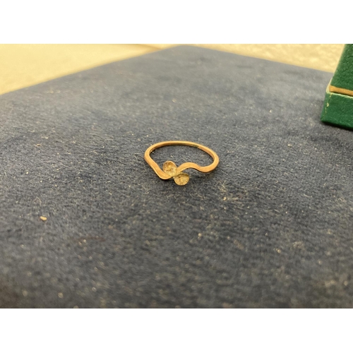 514 - TWO 9CT GOLD RINGS, ONE 9CT GOLD HEART SIGNET RING AND A FURTHER 9CT GOLD RING MISSING STONES