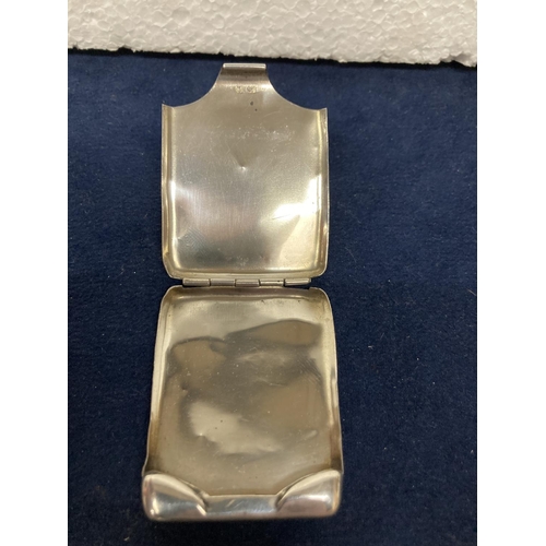 635 - A HALLMARKED BIRMINGHAM SILVER MATCH HOLDER