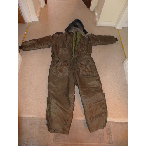 368 - A MILITARY/FISHING/SHOOTING ALL IN ONE INSULATED SUIT, SIZE XL