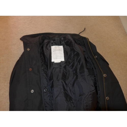 372 - A BRITISH ARMY BERGEN BACKPACK, COMPRESSION BAG AND A COLD WEATHER JACKET (3)