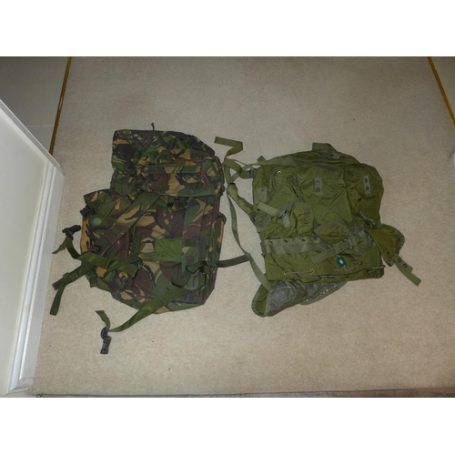 390 - TWO MILITARY RUCKSACKS