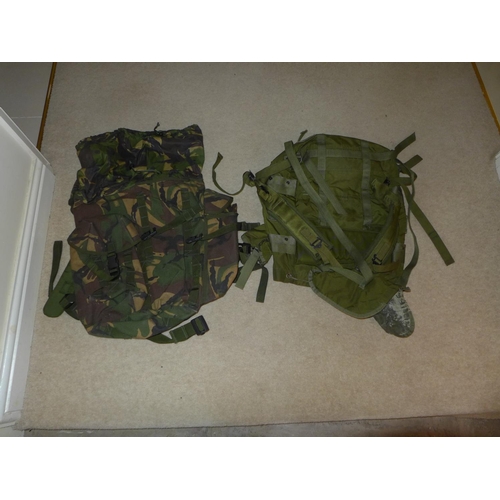 390 - TWO MILITARY RUCKSACKS