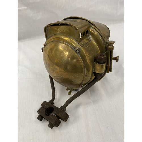 12 - A WILLOCO-BOTTIN BRUXELLES BREVETE PATENT NO 21048/19 BRASS PRE WW1 HEADLAMP