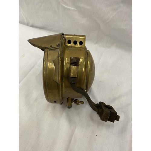 12 - A WILLOCO-BOTTIN BRUXELLES BREVETE PATENT NO 21048/19 BRASS PRE WW1 HEADLAMP