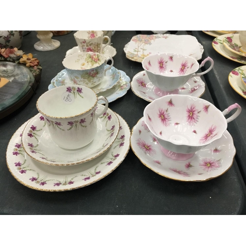 67 - A COLLECTION OF VINTAGE CHINA TEAWARE TO INCLUDE PRINCESS ANNE TRIOS, WELLINGTON CHINA, ETC