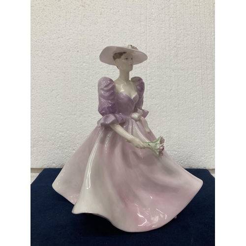 713 - A COALPORT LADIES OF FASHION FIGURINE MODELLED BY JOHN BROMLEY AND DECORATED BY HAND 