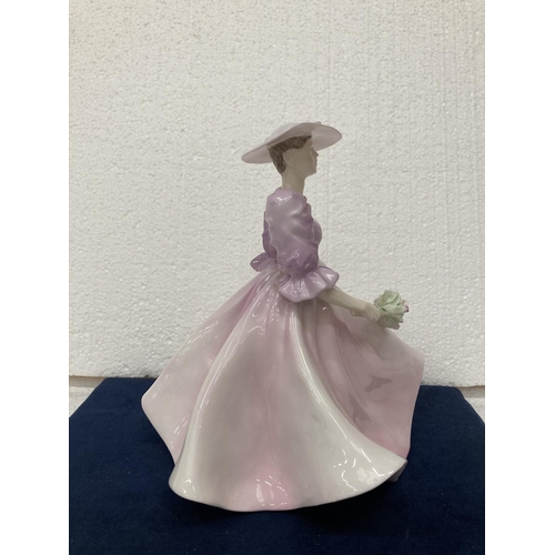 713 - A COALPORT LADIES OF FASHION FIGURINE MODELLED BY JOHN BROMLEY AND DECORATED BY HAND 