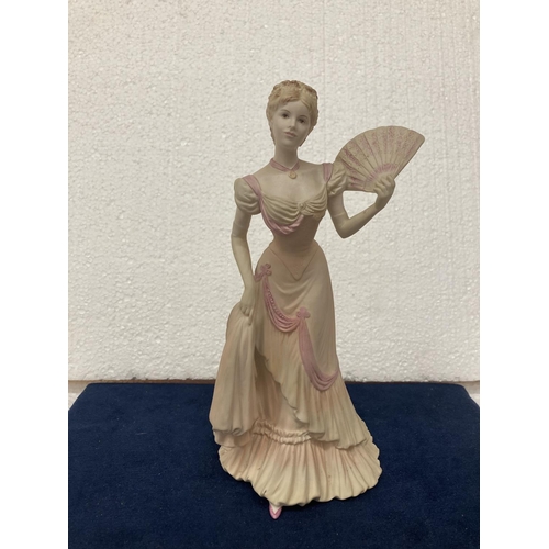 721 - A COALPORT PORCELAIN FIGURINE FROM THE AGE OF ELEGANCE COLLECTION 