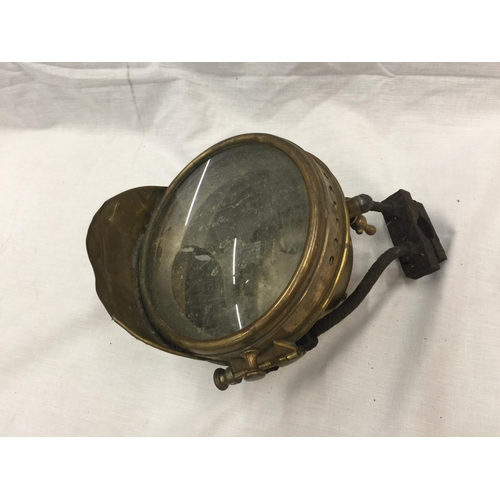 12 - A WILLOCO-BOTTIN BRUXELLES BREVETE PATENT NO 21048/19 BRASS PRE WW1 HEADLAMP