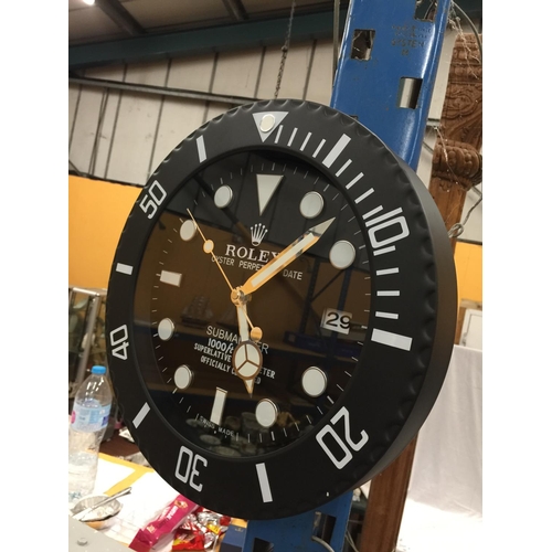 59 - A DEALERS WALL CLOCK