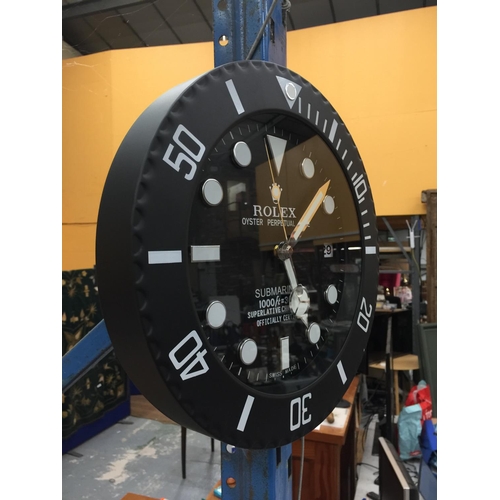 59 - A DEALERS WALL CLOCK