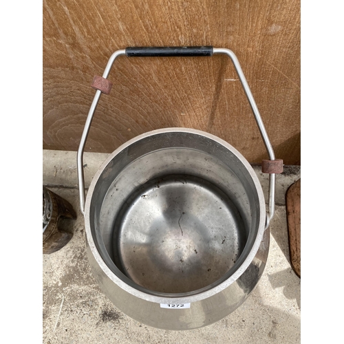 1272 - A STAINLESS STEEL FULLWOOD MILKING BUCKET