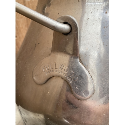 1272 - A STAINLESS STEEL FULLWOOD MILKING BUCKET