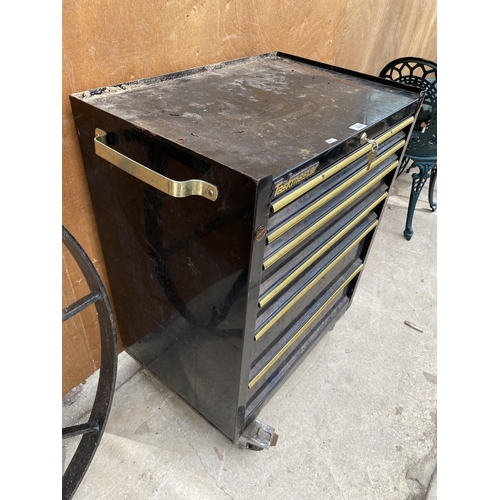 1284 - A FOUR WHEELED TASKMASTER TOOL BOX