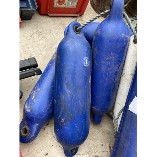 1299 - AN ASSORTMENT OF RUBBER BUOYS