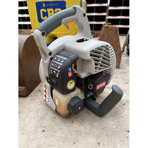 1307 - A HOMELITE CHAINSAW BODY AND A RYOBI BLOWER BODY