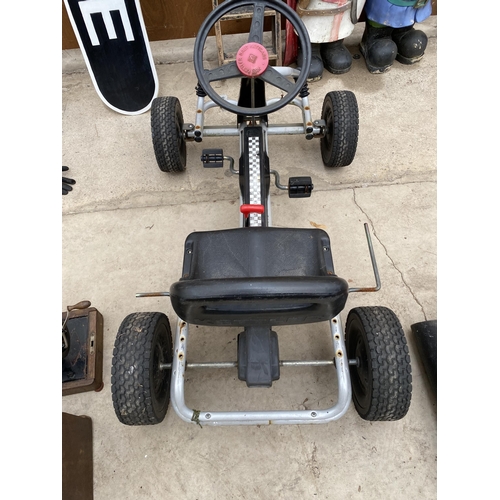 1309 - A KETTLER CHILDRENS PEDAL GO-KART