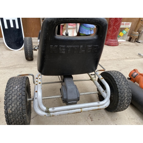 1309 - A KETTLER CHILDRENS PEDAL GO-KART