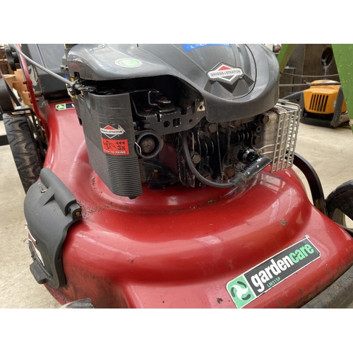 1330 - A GARDENCARE LM51SP PETROL LAWN MOWER WITH GRASS BOX BELIEVED IN WORKING ORDER BUT NO WARRANTY