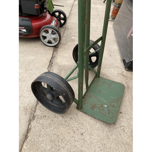 1331 - A METAL TWO WHEELED SACK TRUCK