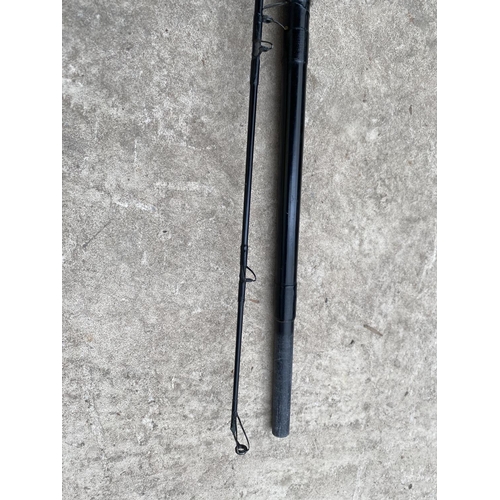 1370 - A TWO SECTION CARBON FISHING ROD