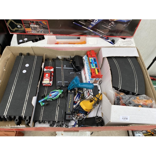 1378 - TWO BOXES OF FORMULA ONE SCALEXTRIC