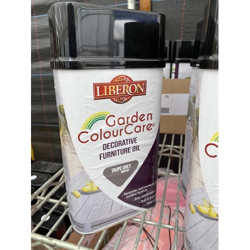 1404 - A LARGE QUANTITY OF LIBERON GARDEN COLOUR CARE FURNITURE OIL