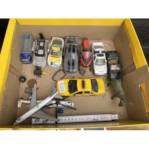 1409 - AN ASSORTMENT OF TOY CARS AND VEHICLES