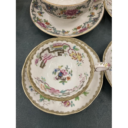 271 - A QUANTITY OF 'CHINESE TREE' CHINA CUPS, SAUCERS, SERVING PLATES PLUS A LARGE BOOTHS 'FLORADORA' TEA... 