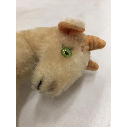 169 - A BELEIVED TO BE STEIFF GOAT HEIGHT 11CM - NO BUTTON IN EAR