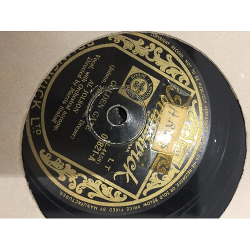 180 - A COLLECTION OF 78RPM VINYL RECORDS TO INCLUDE MAINLY AL JOLSON,