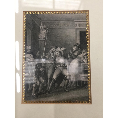 184 - THREE FRAMED ENGRAVINGS OF CLASSICAL SCENES