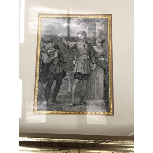 184 - THREE FRAMED ENGRAVINGS OF CLASSICAL SCENES