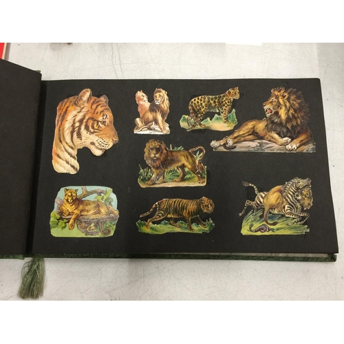 191 - A VINTAGE SCRAPBOOK FILLED WITH VICTORIAN IMAGES