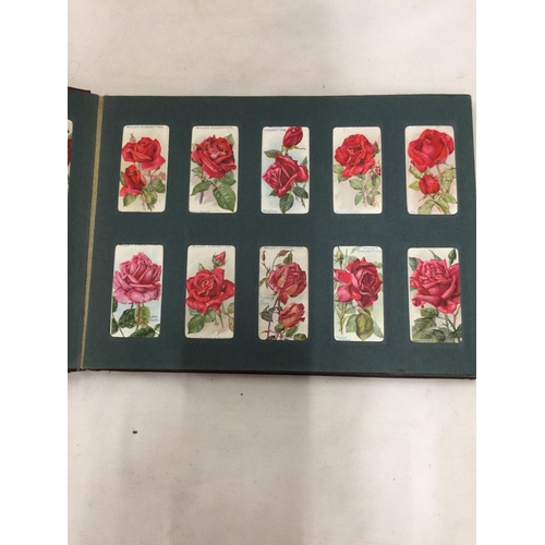 195 - A VINTAGE WILL'S CIGARETTE CARD ALBUM FULL OF FLORAL CARDS