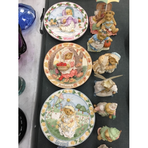 208 - ELEVEN LIMITED EDITION CHERISHED TEDDIES PLUS FOUR CHERISHED TEDDIES LIMITED EDITION WALL PLATES TO ... 