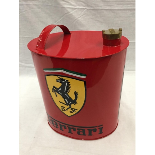 43 - A FERARRI PETROL CAN H: 33CM