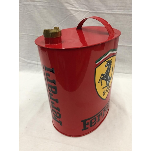 43 - A FERARRI PETROL CAN H: 33CM