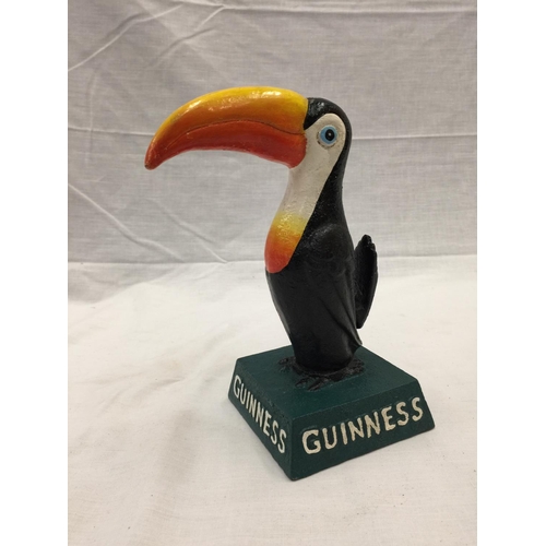 50 - A CAST GUINNESS TOUCAN FIGURE H: 19CM