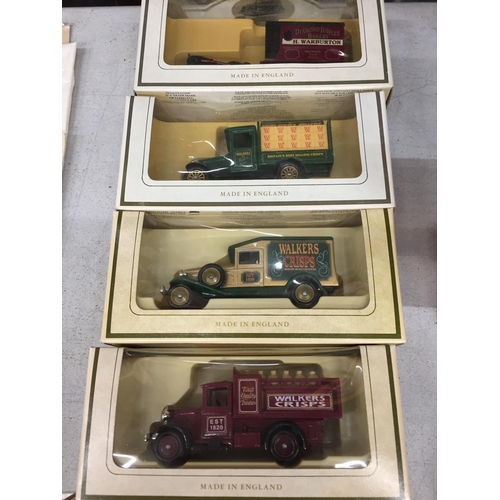 485 - TWELVE LLEDO 'DAYS GONE BY' DIE-CAST MODELS OF VINTAGE ADVERTISING VANS