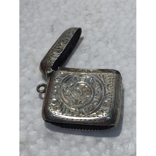 669 - A SILVER BIRMINGHAM VESTA CASE