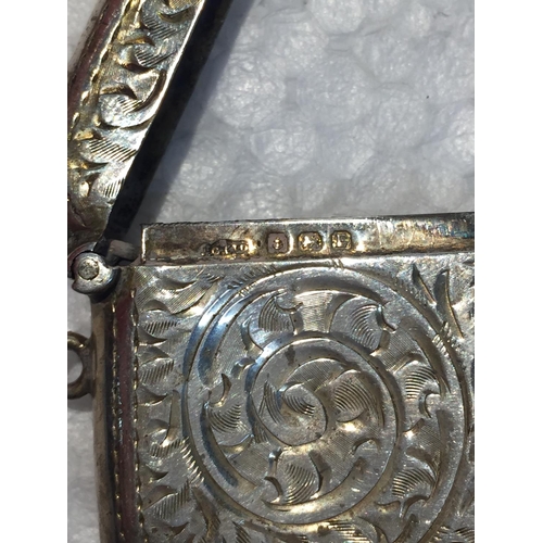 669 - A SILVER BIRMINGHAM VESTA CASE