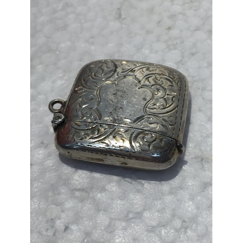 669 - A SILVER BIRMINGHAM VESTA CASE