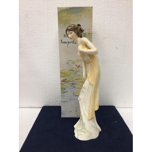 780 - A ROYAL DOULTON IMPRESSIONS FIGURINE STANDING AT 31.5CM 