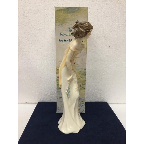 780 - A ROYAL DOULTON IMPRESSIONS FIGURINE STANDING AT 31.5CM 