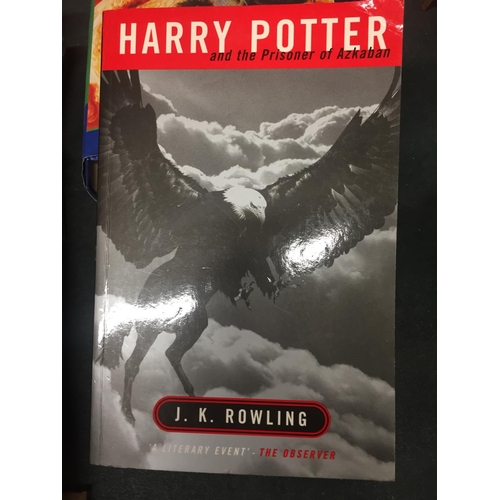 804 - FIVE HARRY POTTER BOOKS TO INCLUDE THE GOBLET OF FIRE, HALF BLOOD PRINCE, ETC