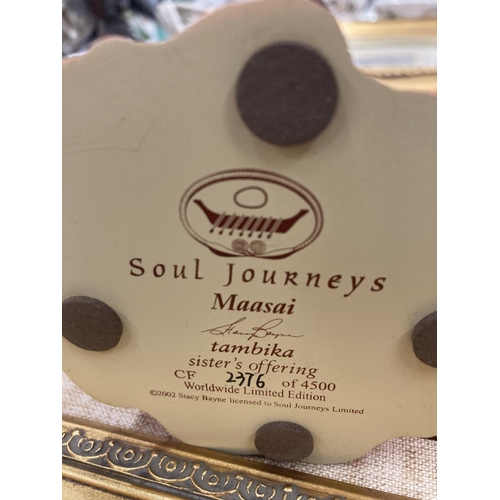 152A - THREE 'SOUL JOURNEYS' MAASSAI FIGURES ALL LIMITED EDITIONS PLUS ONE OTHER