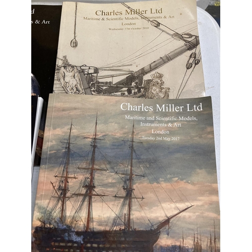 360 - SEVEN CHARLES MILLER LTD, LONDON BACK CATALOGUES ( MARITIME MODELS, INSTRUMENTS AND ART )